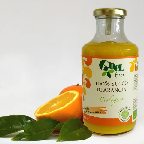   100% frutta, 100% italiana: l’alta qualità tra i succhi bio di arancia.